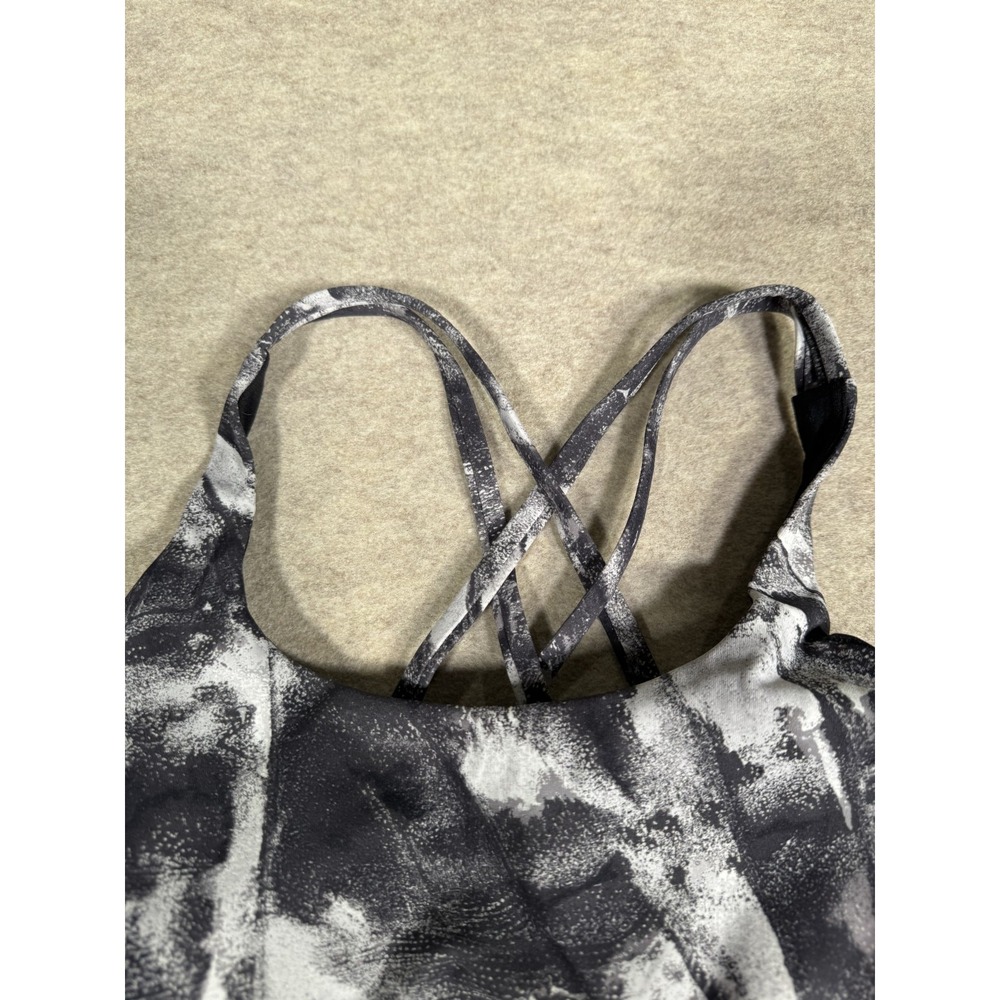 Lululemon Energy Sports Bra Womens 8 Take Flight Gray Multi Medium Support Yoga - Picture 3 of 9